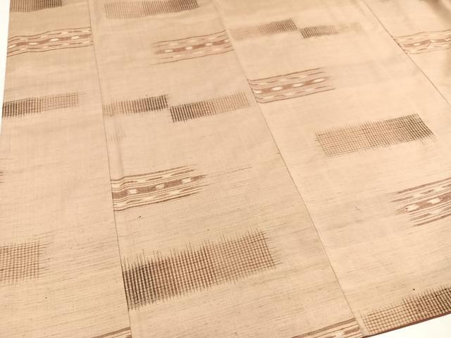 平和屋着物●上質な紬　段違い　三越扱い　正絹　逸品　AAAY8922ph