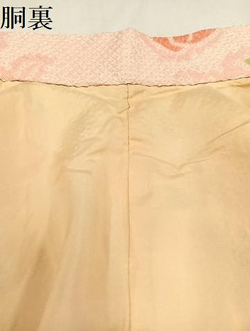 平和屋着物●上質な小紋 絞り 舞花文 正絹 逸品 AAAY8934ph