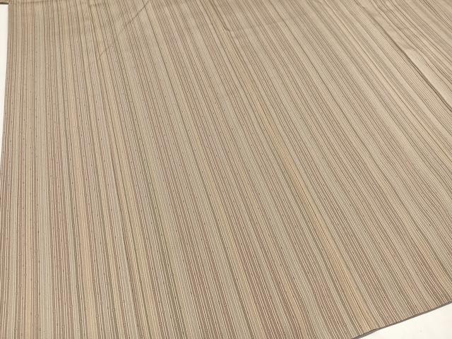 平和屋着物●お召 竹縞 正絹 逸品 AAAY8955ph