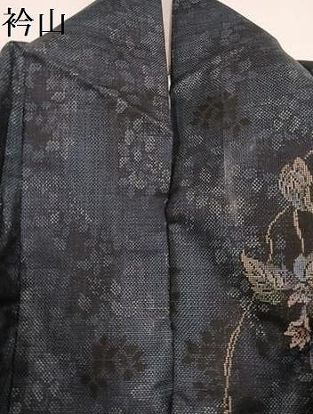 平和屋着物●本場大島紬　カタス7マルキ　総絣　枝花文　正絹　逸品　AAAY8962ph