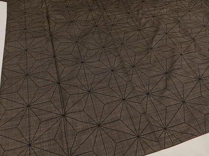平和屋着物●本場大島紬　カタス9マルキ　麻の葉文様　ますいわ屋扱い　正絹　逸品　AAAY8963ph