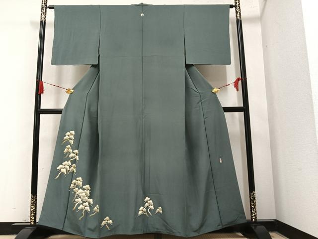 平和屋着物●本加賀友禅作家 鬼島 武司 色留袖 松文 正絹 逸品 AAAY8966ph