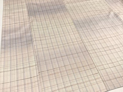 平和屋着物●極上　本場縞大島紬　格子　川野織物　証紙付き　ロング丈　正絹　逸品　AAAY8968ph