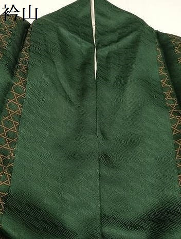 平和屋着物●染色作家　斉藤三才　小紋　間道　正絹　逸品　AAAY8971ph