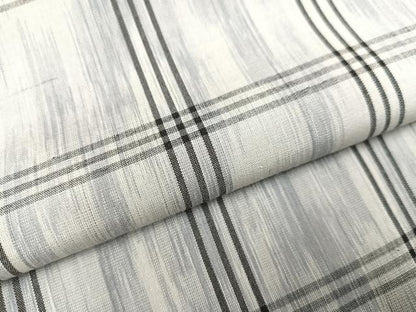 平和屋着物●上質な紬 格子 正絹 逸品 未使用 AAAY8987ph