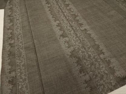 平和屋着物●本場大島紬 カタス9マルキ 草花間道 正絹 逸品 AAAY9023ck