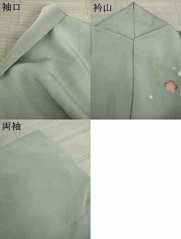 平和屋着物●訪問着　友禅　作家物　松竹梅　正絹　逸品　AAAY9034ck