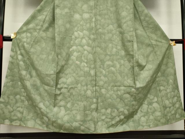 平和屋着物●訪問着　紬地　樹林文　正絹　逸品　AAAY9063ck