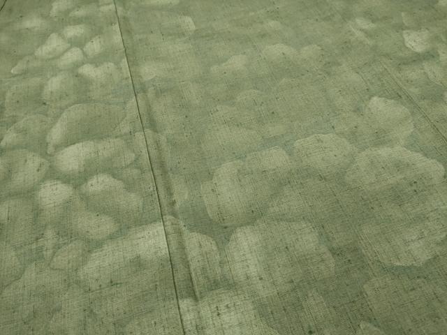 平和屋着物●訪問着　紬地　樹林文　正絹　逸品　AAAY9063ck