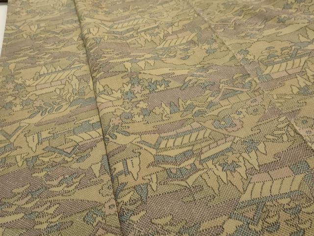 平和屋着物■上質な紬　風景文　正絹　逸品　未使用　AAAY9200cs