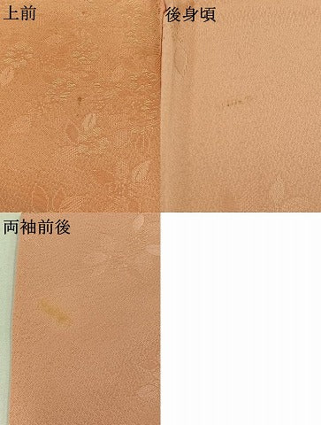 平和屋着物▽上質な小紋　単衣　草花文　虹色　暈し染め　正絹　逸品　AAAY9410jh