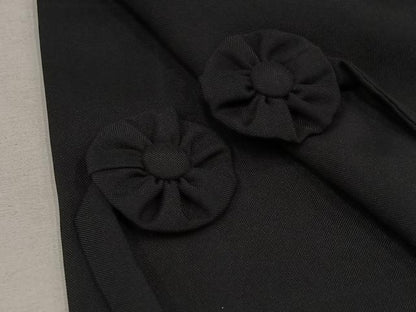 平和屋着物▽道中着 スリーシーズン 春夏秋 塵除け 霞文 暈し染め 黒地 正絹 逸品 AAAY9413jh