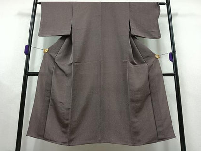 平和屋着物▽上質な小紋 単衣 霞文 正絹 逸品 AAAY9416jh
