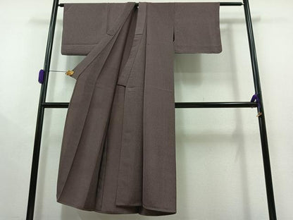 平和屋着物▽上質な小紋 単衣 霞文 正絹 逸品 AAAY9416jh