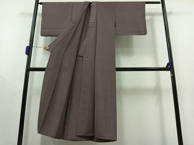 平和屋着物▽上質な小紋 単衣 霞文 正絹 逸品 AAAY9416jh