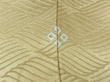 平和屋着物▽訪問着 単衣 刺繍 菱文 暈し染め 銀糸 正絹 逸品 AAAY9419jh