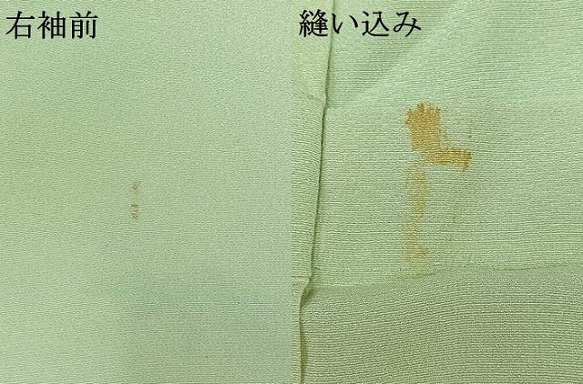 平和屋着物▽訪問着　単衣　草花文　金彩　正絹　逸品　AAAY9423jh