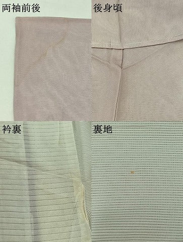 平和屋着物▽訪問着 無双 紗袷 紗×絽 流水燕子花文 正絹 逸品 AAAY9430jh