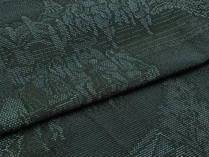平和屋着物▽本塩沢 単衣 風景人物文 正絹 逸品 AAAY9431jh