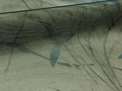 平和屋着物▽訪問着 無双 紗袷 紗×紗 草花文 金彩 正絹 逸品 AAAY9433jh