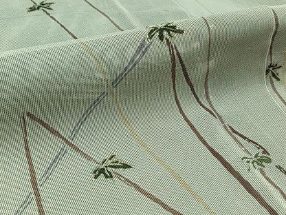 平和屋着物▽訪問着 無双 紗袷 紗×紗 草花文 金彩 正絹 逸品 AAAY9433jh