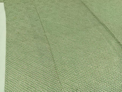 平和屋着物▽上質な小紋　単衣　総絞り　正絹　逸品　AAAY9438jh