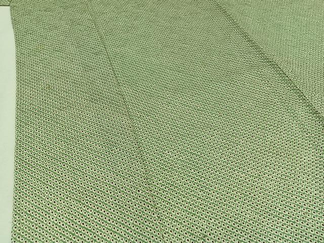 平和屋着物▽上質な小紋　単衣　総絞り　正絹　逸品　AAAY9438jh