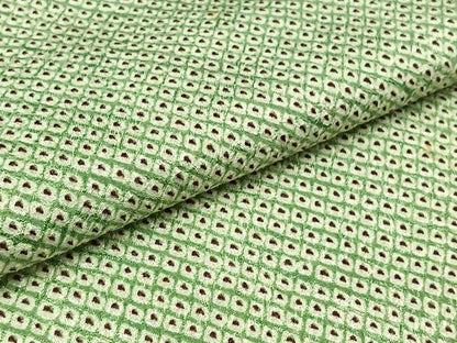 平和屋着物▽上質な小紋　単衣　総絞り　正絹　逸品　AAAY9438jh