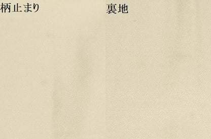 平和屋着物▼太鼓柄袋帯　螺鈿箔　鶴　引箔　正絹　逸品　AAAY9484wj