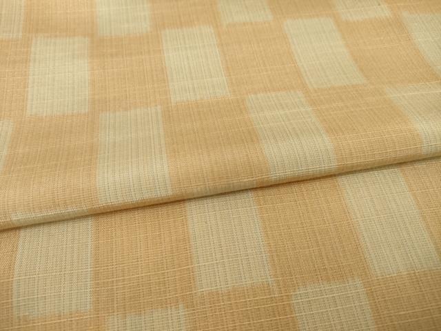 平和屋着物●上質な紬 市松文 東武百貨店扱い 正絹 逸品 AAAY9769ck