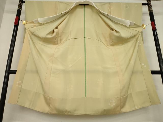 平和屋着物●長襦袢 無双仕立て 舞桜 暈し染め 正絹 逸品 AAAY9771ck