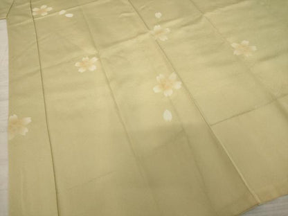 平和屋着物●長襦袢 無双仕立て 舞桜 暈し染め 正絹 逸品 AAAY9771ck