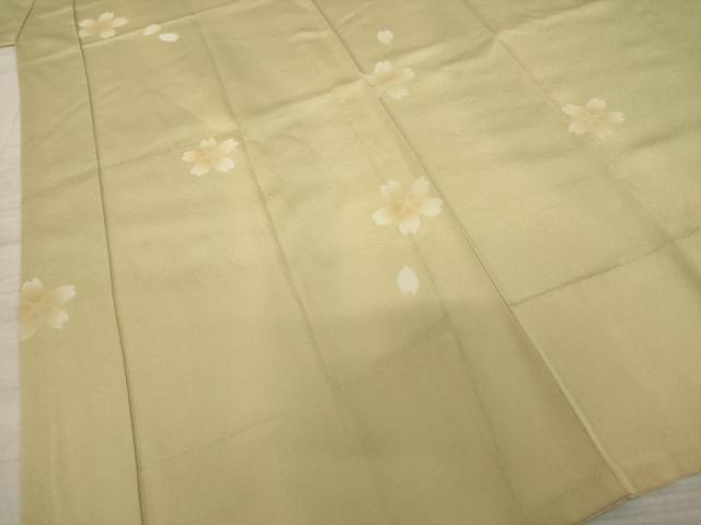 平和屋着物●長襦袢 無双仕立て 舞桜 暈し染め 正絹 逸品 AAAY9771ck