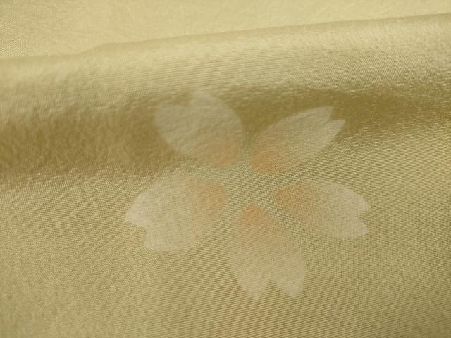平和屋着物●長襦袢 無双仕立て 舞桜 暈し染め 正絹 逸品 AAAY9771ck