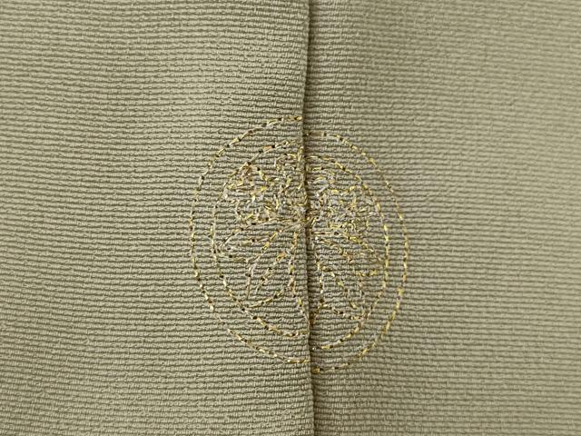 平和屋着物●訪問着　友禅　駒刺繍　流水扇面吉祥花文　金彩　正絹　逸品　AAAY9772ck