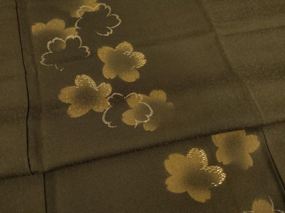 平和屋着物●訪問着 竹屋町刺繍 舞花文 金糸 正絹 逸品 AAAY9787ck