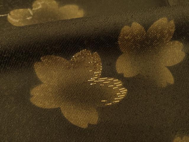 平和屋着物●訪問着 竹屋町刺繍 舞花文 金糸 正絹 逸品 AAAY9787ck