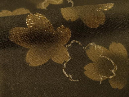 平和屋着物●訪問着 竹屋町刺繍 舞花文 金糸 正絹 逸品 AAAY9787ck