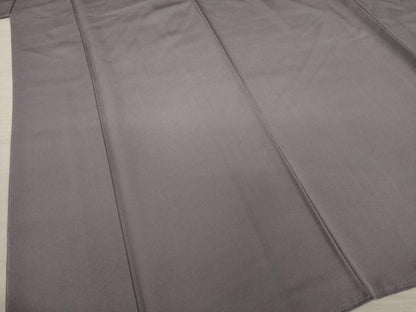 平和屋着物●京友禅　米沢新之助　色無地　鳩羽鼠色　正絹　逸品　AAAY9812ck