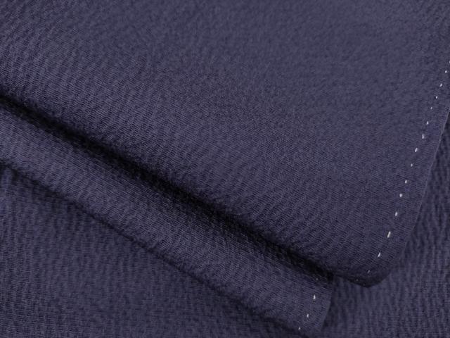 平和屋着物●上質な色無地 紺藍色 正絹 逸品 AAAY9818ck