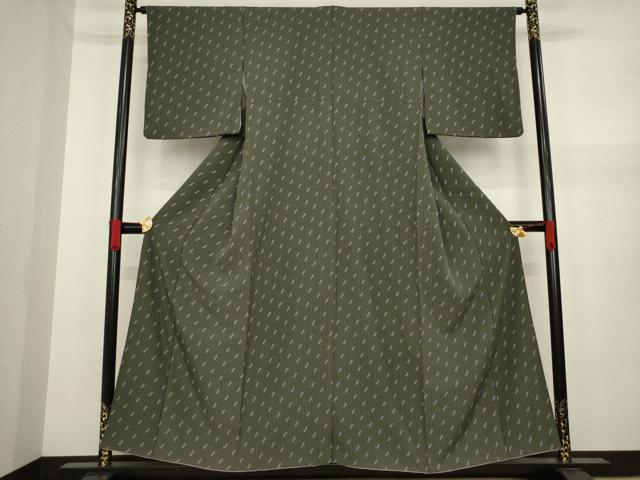 平和屋着物●上質な小紋 幾何学文様 正絹 逸品 AAAY9822ck