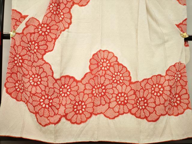 平和屋着物●豪華振袖　駒刺繍　絞り　花づくし　正絹　逸品　AAAY9825ck