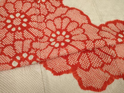 平和屋着物●豪華振袖　駒刺繍　絞り　花づくし　正絹　逸品　AAAY9825ck