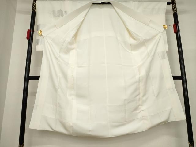 平和屋着物●長襦袢　袷　霞文　銀彩　正絹　逸品　未使用　AAAY9834ck