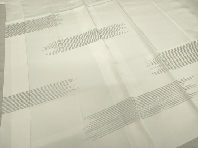 平和屋着物●長襦袢　袷　霞文　銀彩　正絹　逸品　未使用　AAAY9834ck