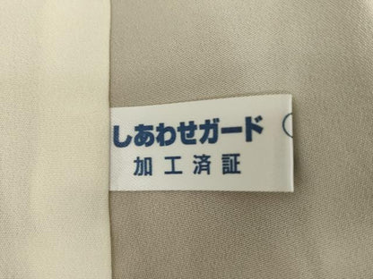 平和屋着物●上質な小紋　よろけ縞　正絹　逸品　AAAY9836ck