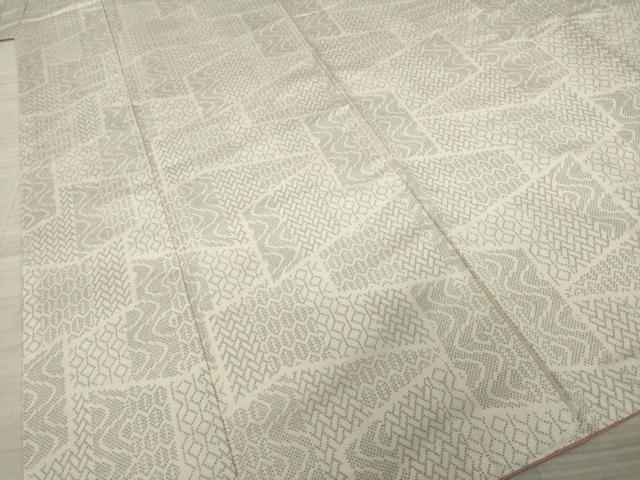 平和屋着物●上質な紬 亀甲文 正絹 逸品 AAAY9844ck