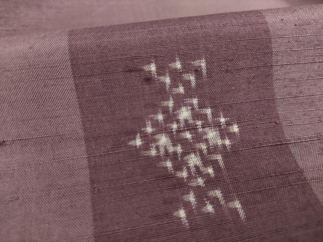 平和屋着物●上質な紬　舞花文　正絹　逸品　AAAY9853ck