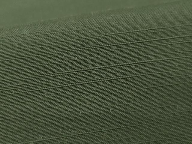 平和屋着物●結城紬 色無地 柳煤竹色 正絹 逸品 AAAY9855ck