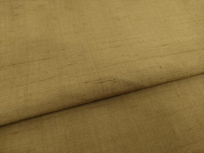 平和屋着物●上質な紬 色無地 飴色 正絹 逸品 AAAY9857ck